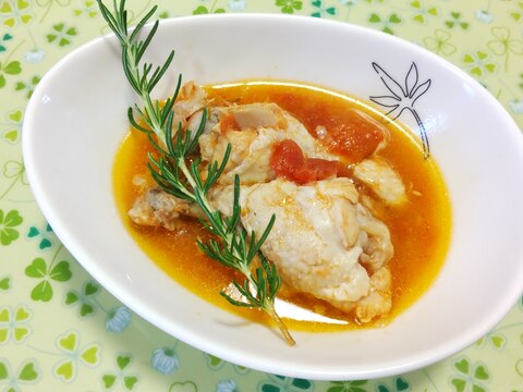 圧力鍋でお肉ほろほろ♪鶏手羽元のトマト煮